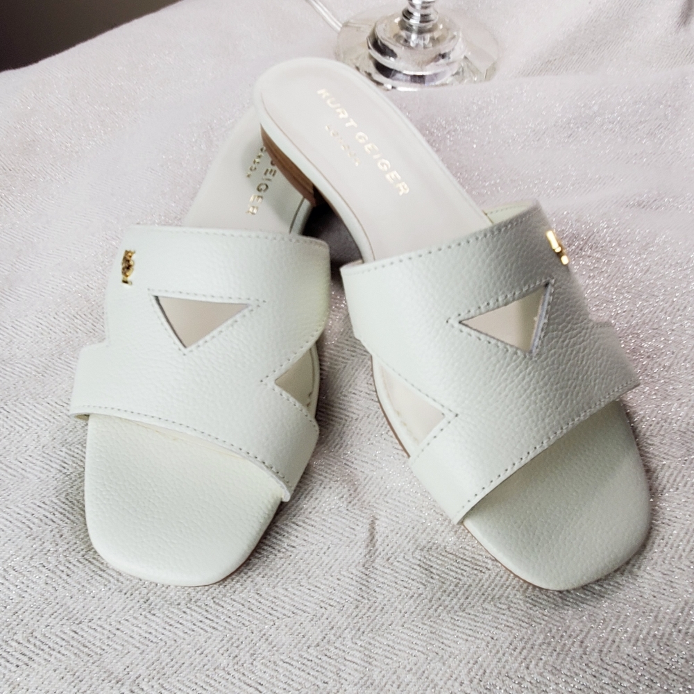 NEW Kurt Geiger London Odina Leather Sandals 7.5